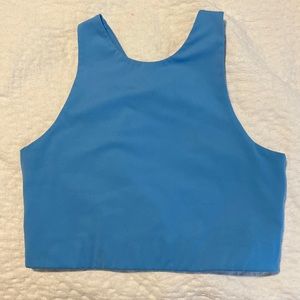 Girlfriend Collective Dylan bra top size L blue